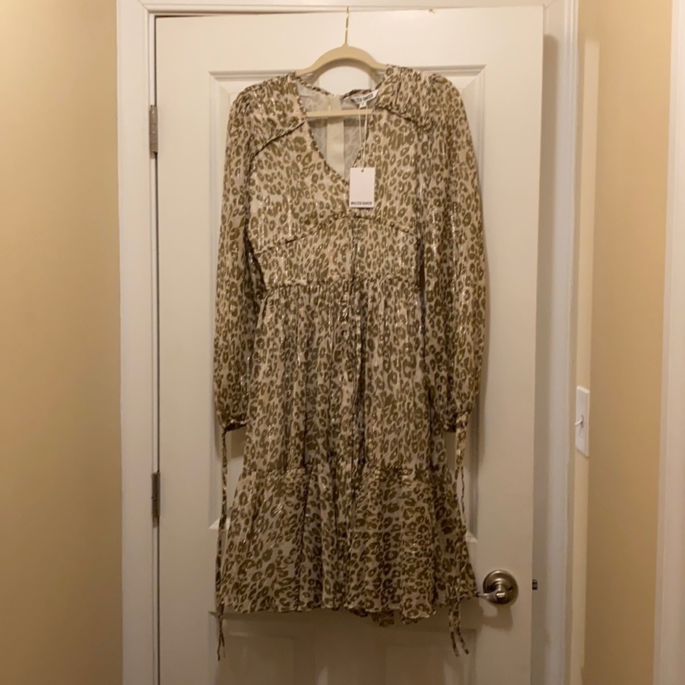 Walter Baker Emerald Leopard Dress